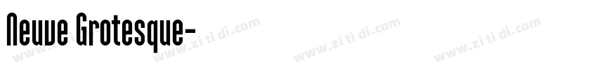 Neuve Grotesque字体转换